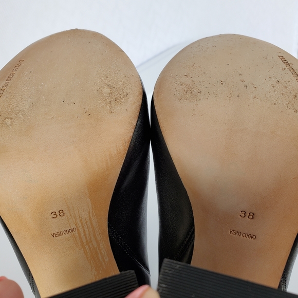SOLD Alexander Wang Black Platform Anabela Bootie Sz 38 - Picture 11 of 16